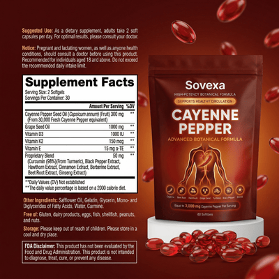 Sovexa® Capsaicina Activa — Softgels de Cayena