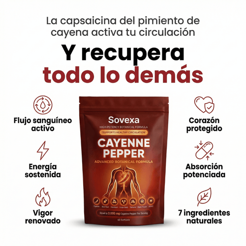 Sovexa Capsaicina Activa® — Softgels de Cayena