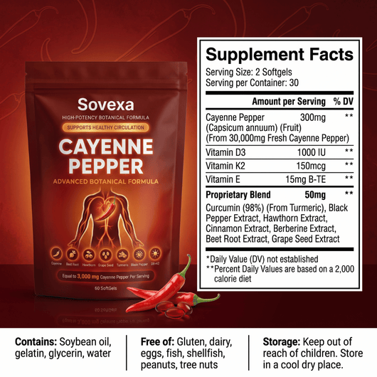 Sovexa Capsaicina Activa® — Softgels de Cayena