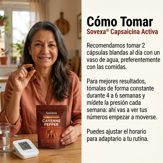Sovexa Capsaicina Activa — Cápsulas Blandas de Cayena