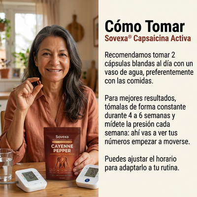 Sovexa Capsaicina Activa® — Cápsulas Blandas de Cayena