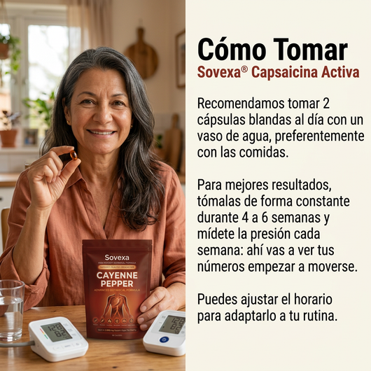 Sovexa Capsaicina Activa® — Cápsulas Blandas de Cayena