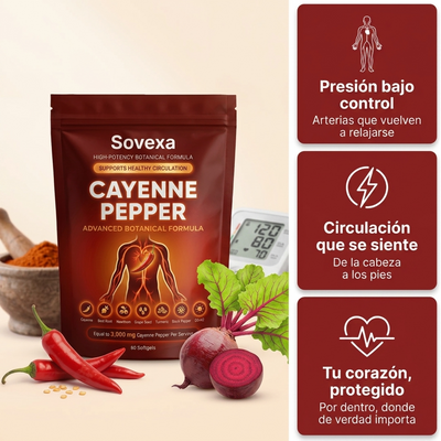 Sovexa Capsaicina Activa® — Cápsulas Blandas de Cayena