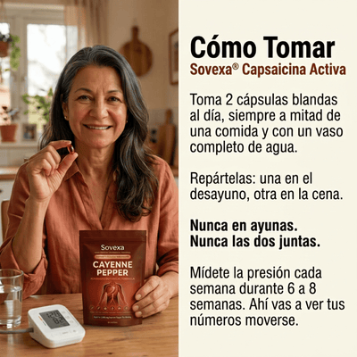 Sovexa Capsaicina Activa — Cápsulas Blandas de Cayena