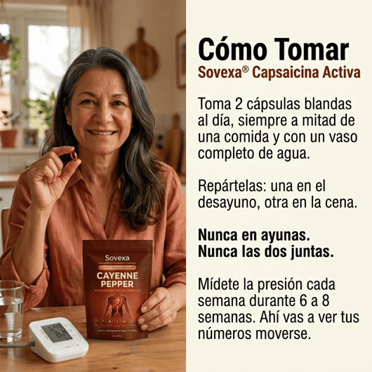 Sovexa Capsaicina Activa — Cápsulas Blandas de Cayena