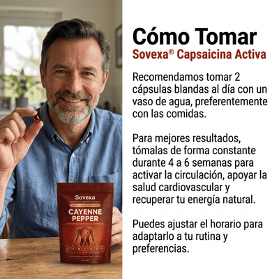 Sovexa Capsaicina Activa® — Softgels de Cayena